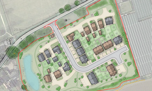 Offenham Site Layout