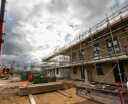 A bromford regeneration site showing contstruction work