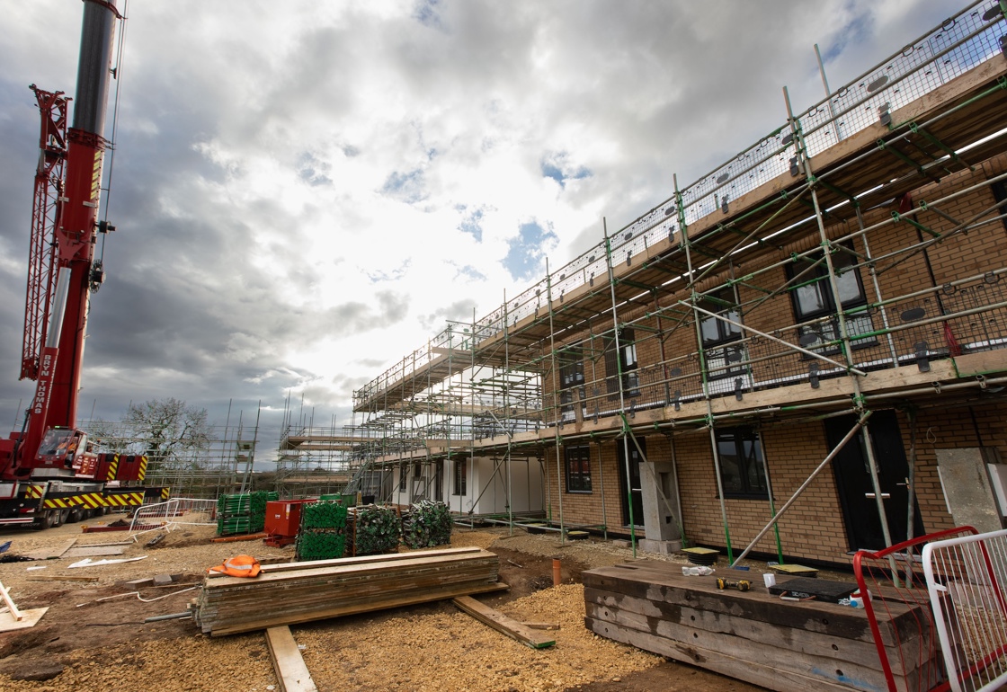 A bromford regeneration site showing contstruction work