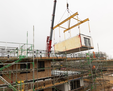 A bromford regeneration site showing contstruction work