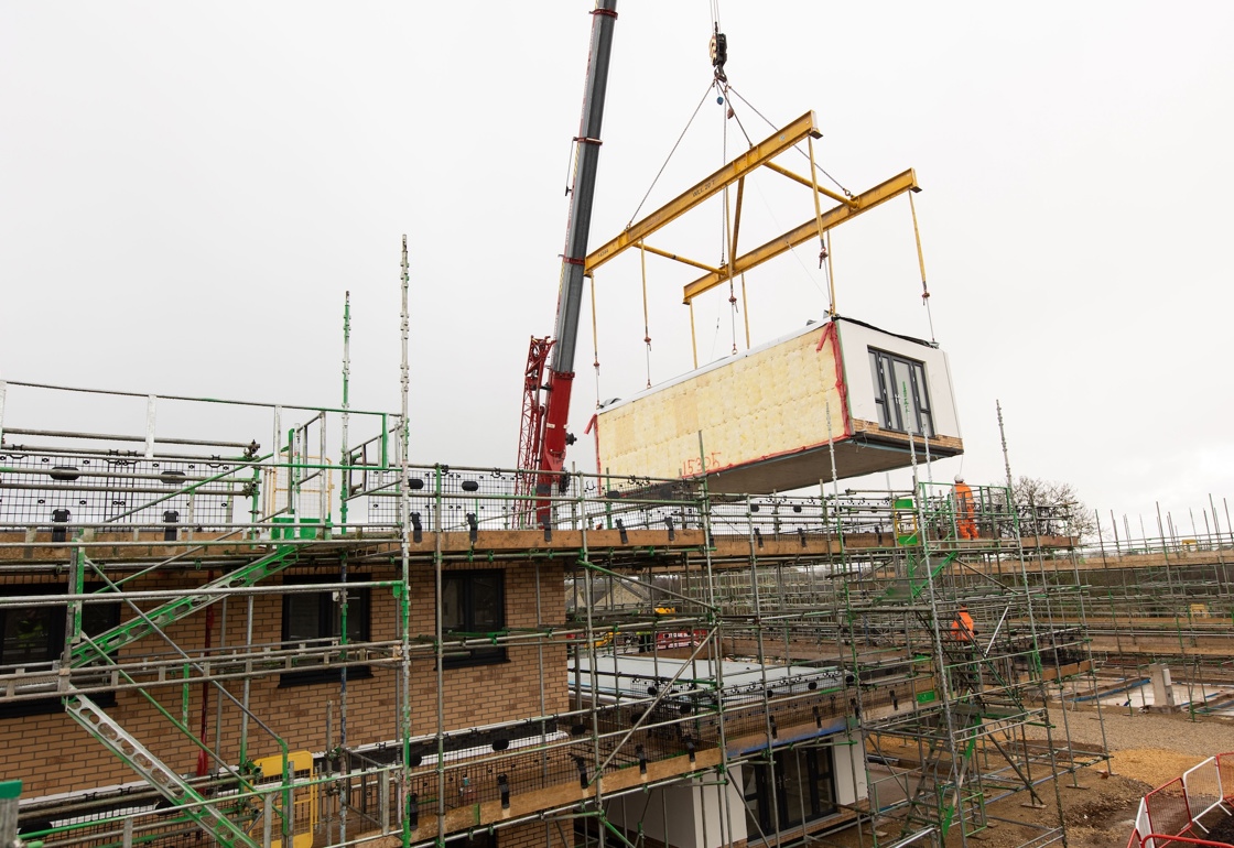 A bromford regeneration site showing contstruction work