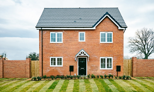 House with a lawn 