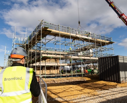 A bromford regeneration site showing contstruction work