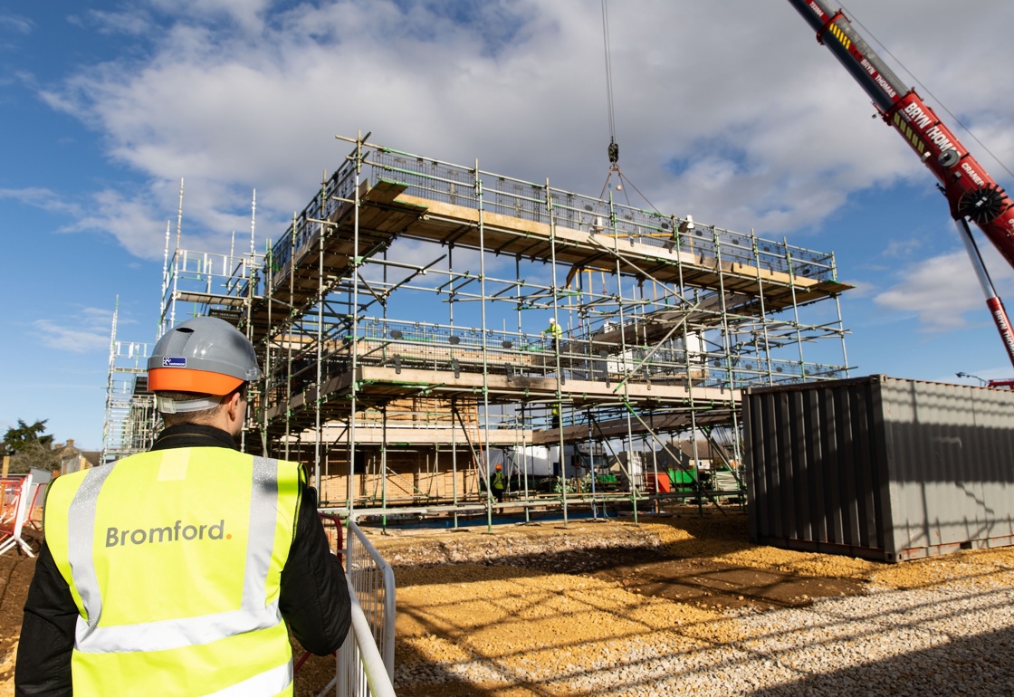 A bromford regeneration site showing contstruction work